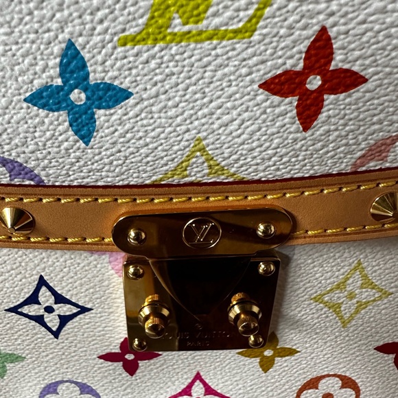 Rare 🦄Louis Vuitton Multicolor White Sologne - Picture 3 of 12